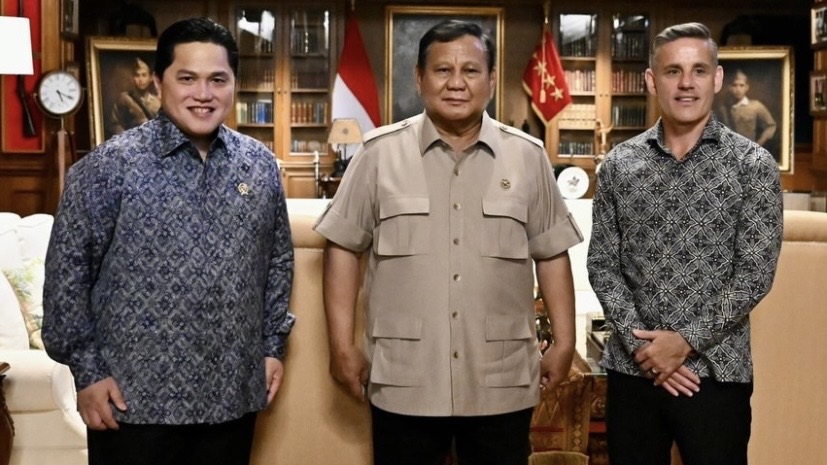 Erick Thohir Laporkan Program Prioritas Kemenpora kepada Presiden Prabowo, Perkenalkan Pelatih John Herdman