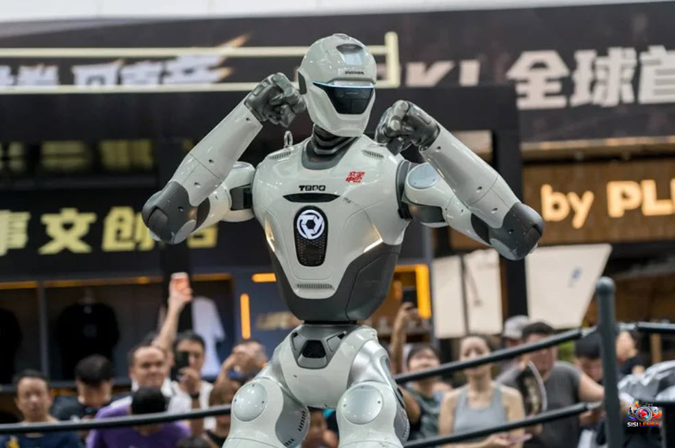 Robot Humanoid Masuk Arena MMA, White Eagle vs Matador Jadi Debut Sensasional di China