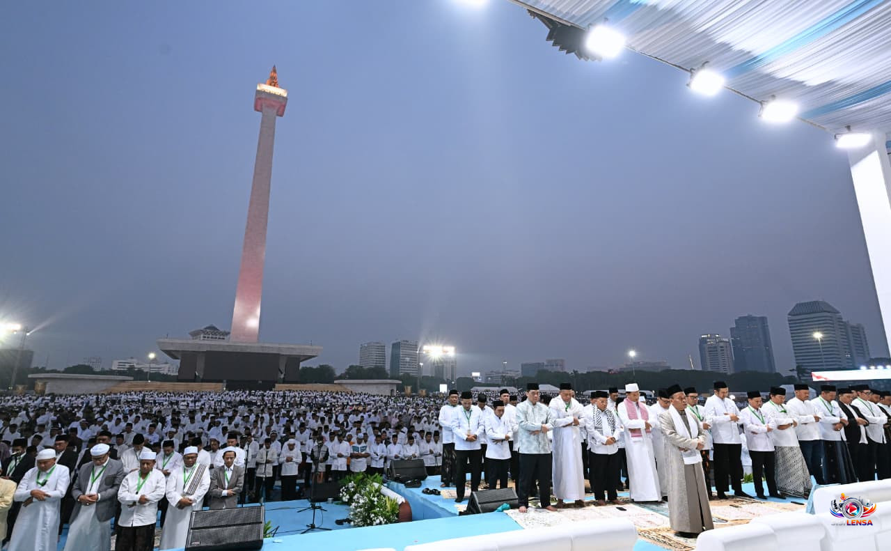 Lebih dari 100.000 Jemaah Hadiri Zikir dan Doa Kebangsaan di Monas, Pembuka HUT ke-81 RI