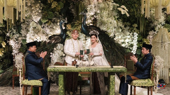 Prabowo dan Jokowi Jadi Saksi Akad Nikah Sespri Prabowo Rizky Irmansyah di JCC