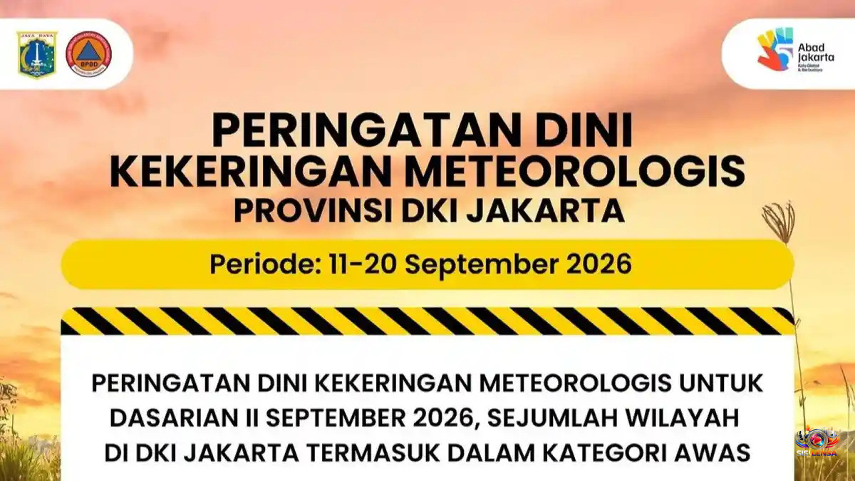 BMKG Tetapkan Seluruh Jakarta Berstatus Awas Kekeringan hingga 20 September, El Nino Ancam hingga 2027