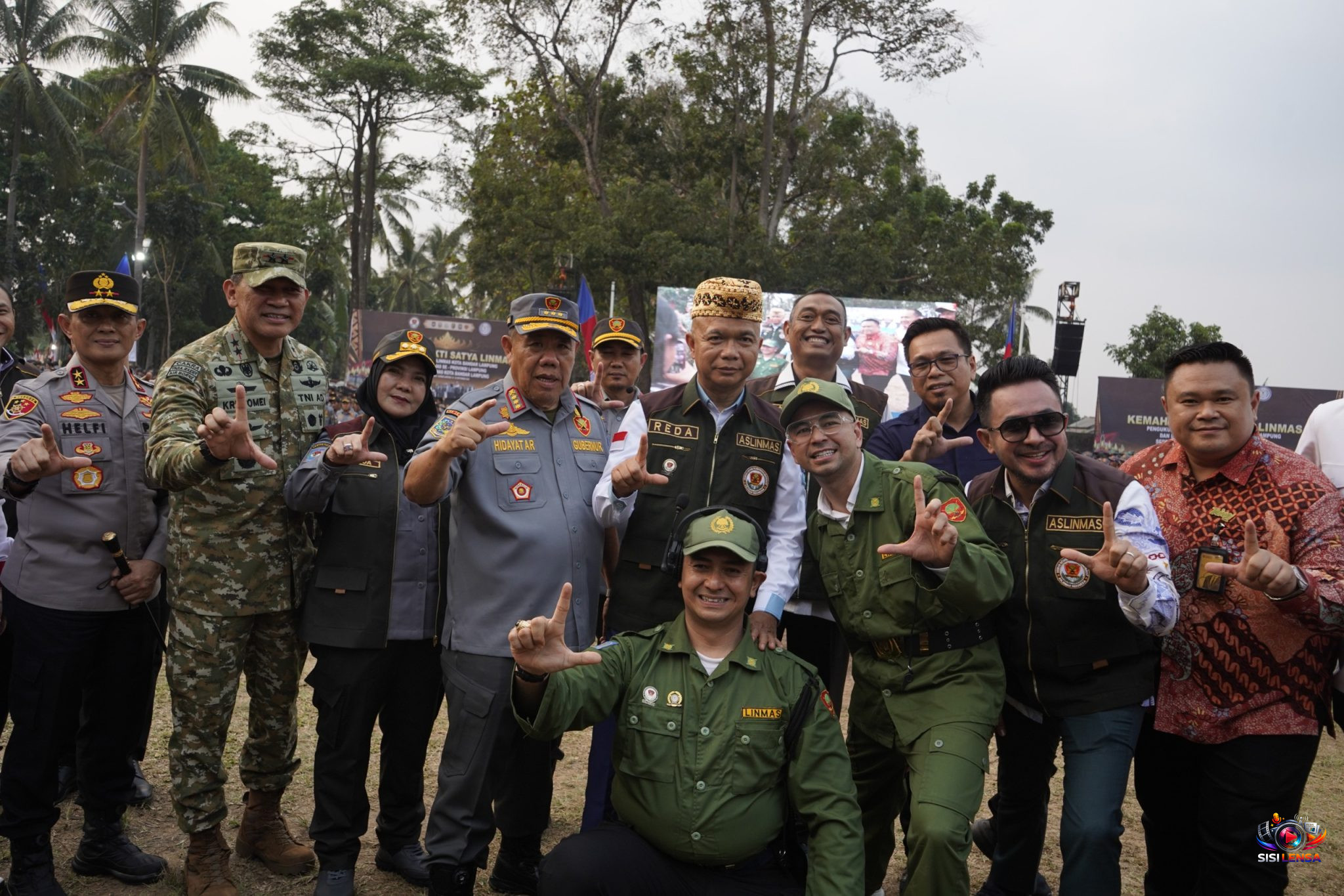 Ribuan Anggota Aslinmas dan Abpednas Resmi Dilantik di Lampung