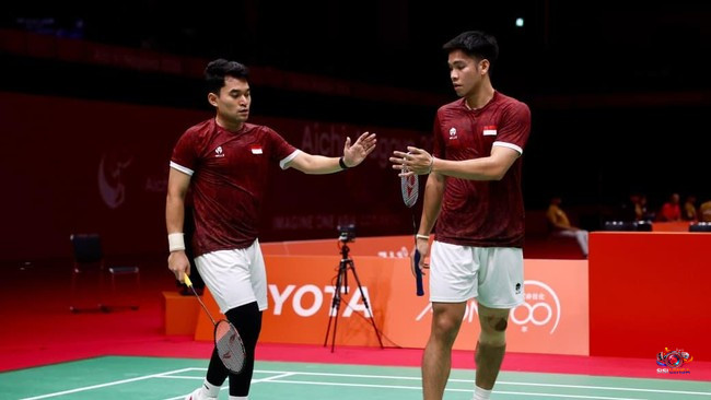 Ganda Putra Indonesia Pastikan Dua Wakil di Semifinal Asian Games 2026